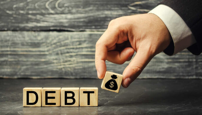 Wooden,Blocks,With,The,Word,Debt,And,The,Image,Of