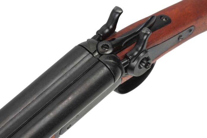 Sawn-off,Shotgun,Isolated,On,White,Background.