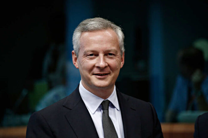 French,Finance,Minister,,Bruno,Le,Maire,Attends,In,Eurogroup,Finance