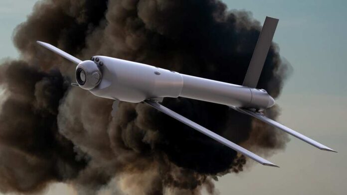 Loitering,Munition-type,Kamikaze,Combat,Drone.3d,Illustration.