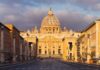 St. Peter's Basilica in Vatican City during sunset