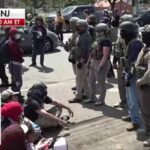 WATCH: Protesters CLASH with federal agents outside NJ facility