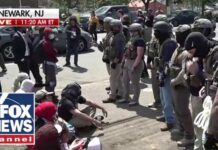 WATCH: Protesters CLASH with federal agents outside NJ facility