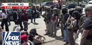 WATCH: Protesters CLASH with federal agents outside NJ facility