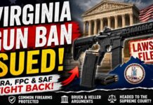 Virginia’s Gun Ban Sparks NRA Legal Blitz BREAKING: Virginia Governor Signs Gun & Mag Ban Into Law - So NRA, FPC & SAF File Lawsuit To Stop It