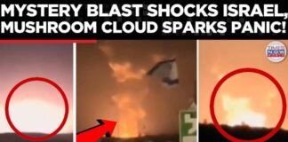 NUCLEAR TEST OR ATTACK? Giant Mushroom Cloud Fireball Over Beit Shemesh Sparks Panic in Israel!