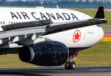 What A Routine Check Uncovered Air Canada Airbus jet close-up on runway