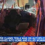 Driver told deputies Tesla was on Autopilot during crash through Katy-area home, killing woman: HCSO