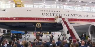 President Trump introduces new Air Force One plane donated by Qatar