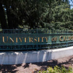 Sign for the University of California at the campus entrance