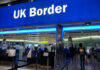 Belfast Attack Renews Border Debate UK border entry with barriers and signs