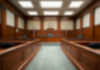 A Court Ruling Ignites Free Speech Debate Blurred view of a courtroom with wooden furnishings
