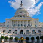 US Capitol Building under a blue sky