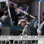 A City Hall Showdown Takes a Wild Turn 11 people arrested after Jake Lang led rally in Minneapolis draws clashes with counter-protesters
