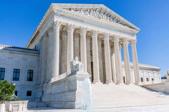 United States Supreme Court building with Corinthian columns