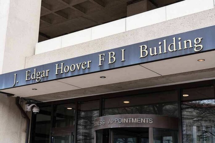 Entrance of the J. Edgar Hoover FBI Building