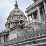 Nine Races Decide Congress? US Capitol building dome and steps