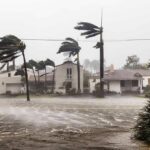 Polo Finally Hit Land. The Water Came Fast Houses battered by hurricane winds and flooding