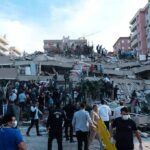 Glide Bombs Level Homes—Look Who’s Blamed Rescue workers and civilians on collapsed building after earthquake