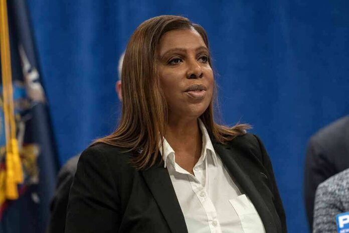 woman speaking at a press conference