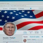 New America? Outrage Erupts Overnight computer screen showing a social media profile with an american flag banner