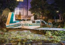Tree-Top Touchdown Stuns Investigators small airplane crash in residential area at night